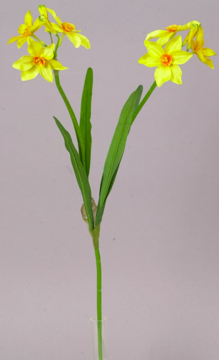 Искусственный цветок Нарцисс 62 см желтый