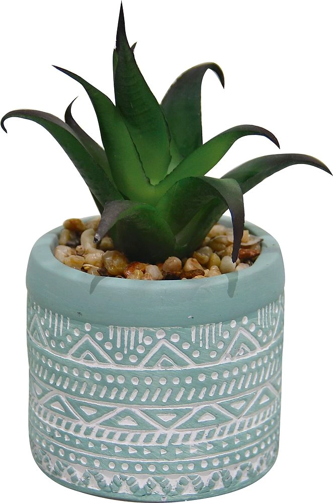 Горшок с искусственным растением зеленый 601874 D6 H9