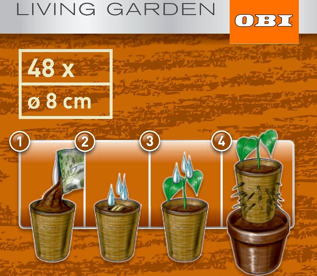 Горшок торфяной для рассады 48 шт 8 см