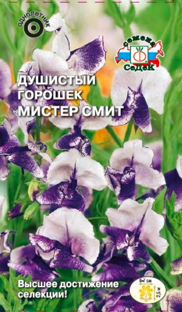 Семена Горошек душистый Мистер-Смит СеДек