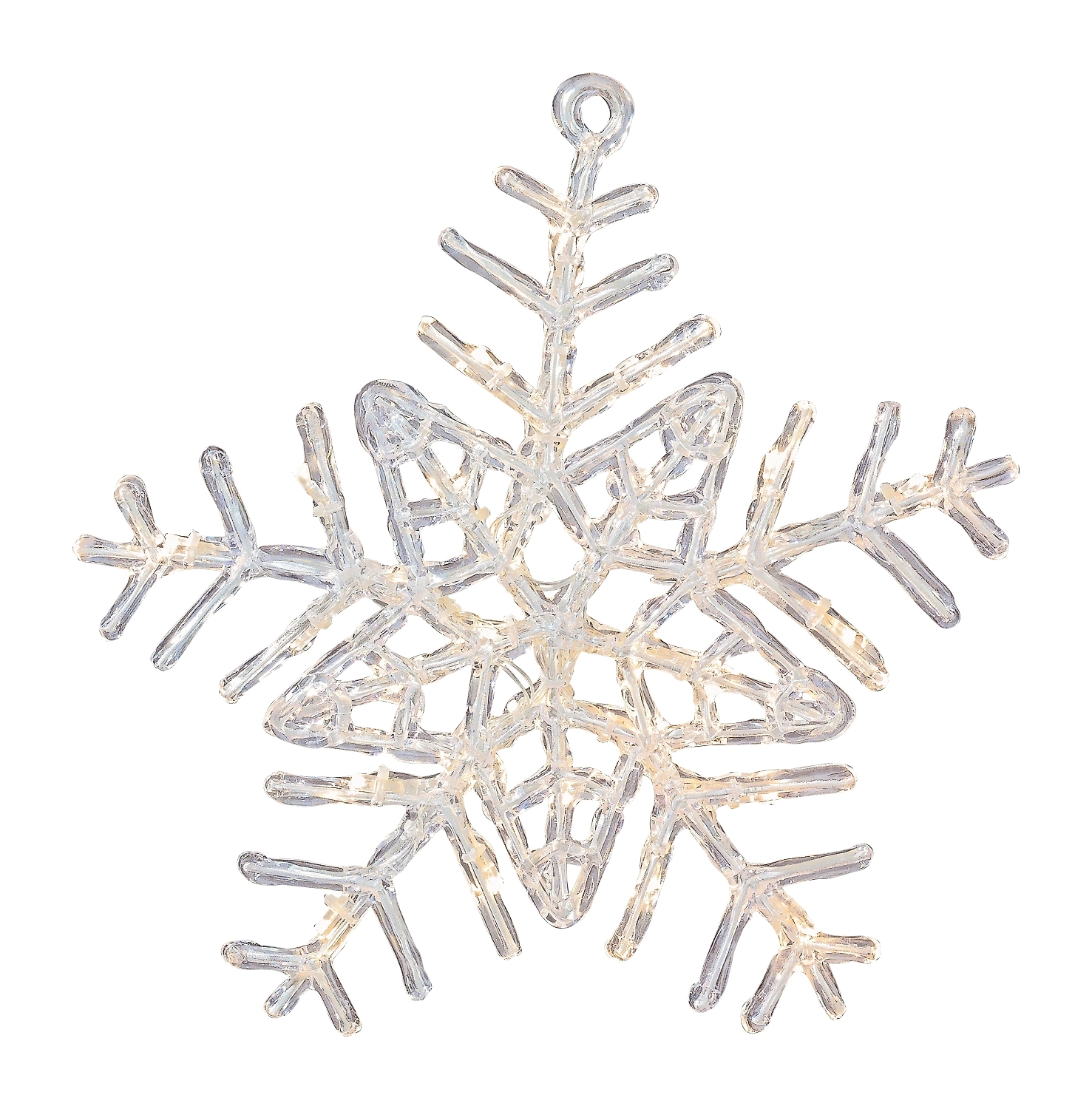 Фигура новогодняя Снежинка теплый белый 30 LED