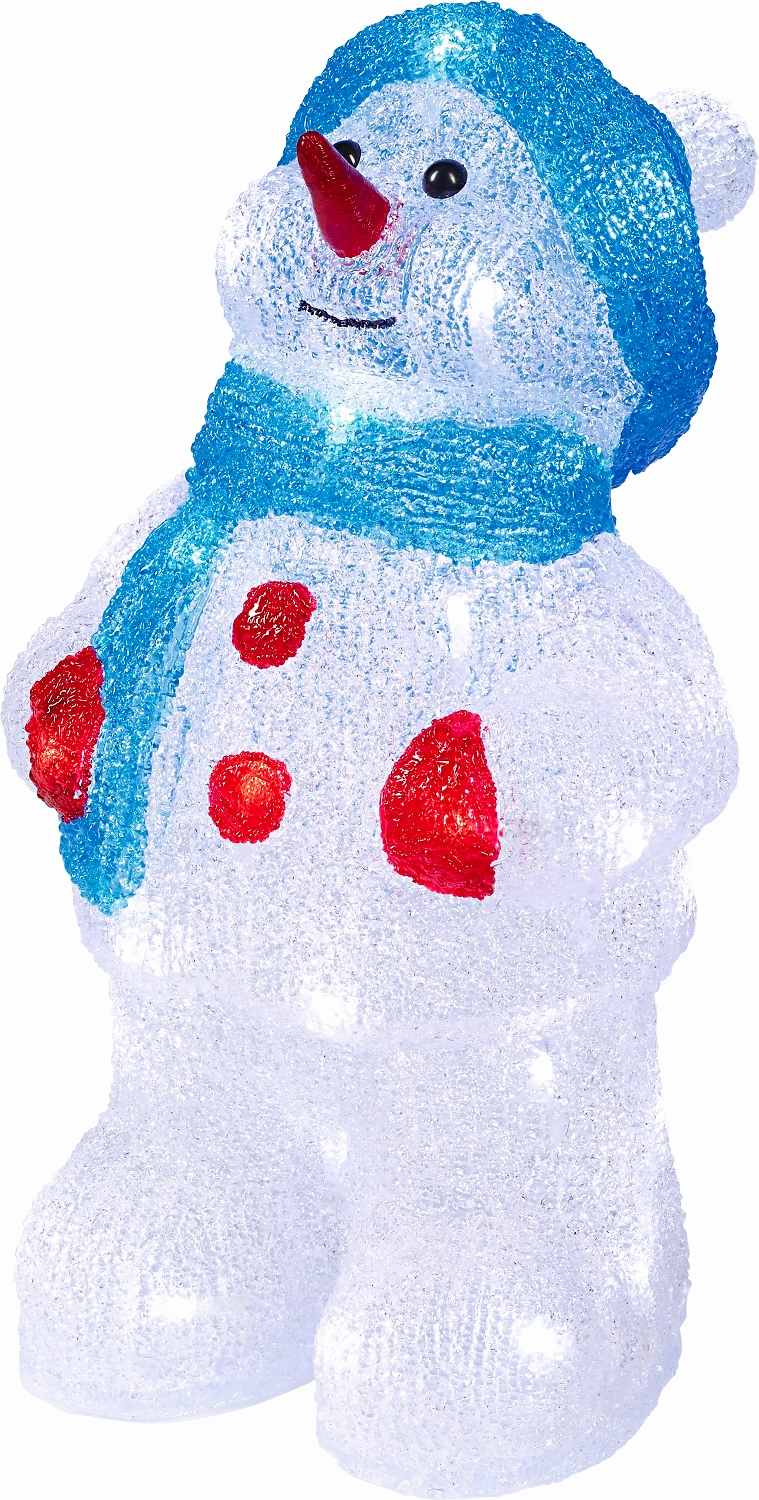 Световая фигура Снеговик уличная 35 см