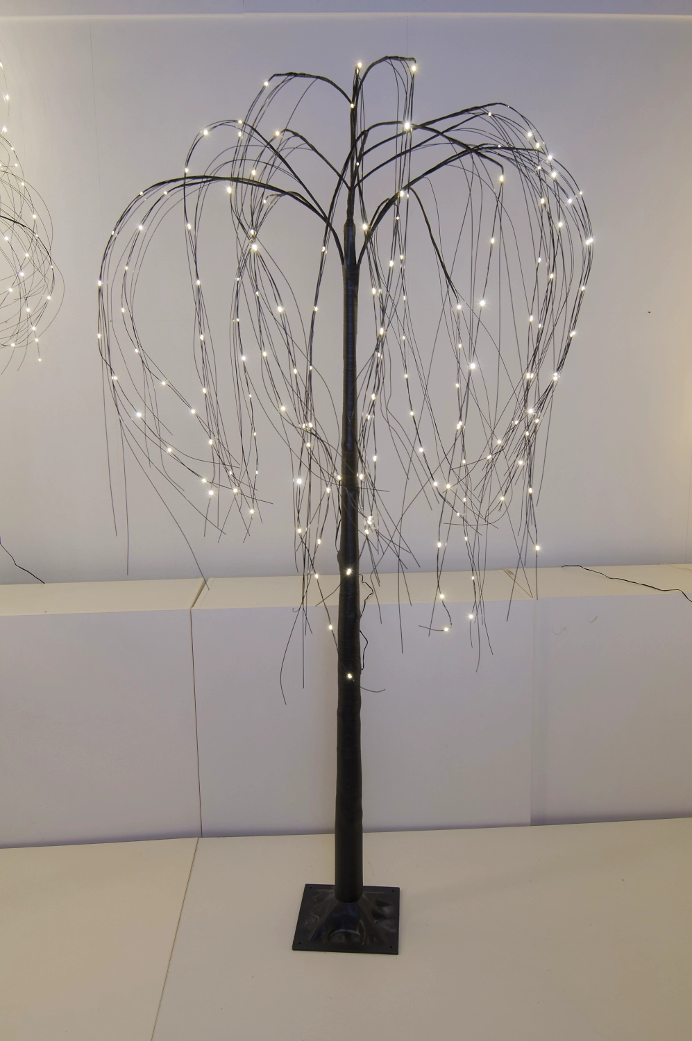 Фигура световая Ива пластик черная 180 см