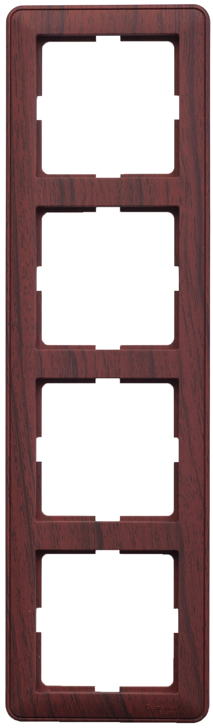 Рамка Schneider Electric W59 4-постовая мореный дуб