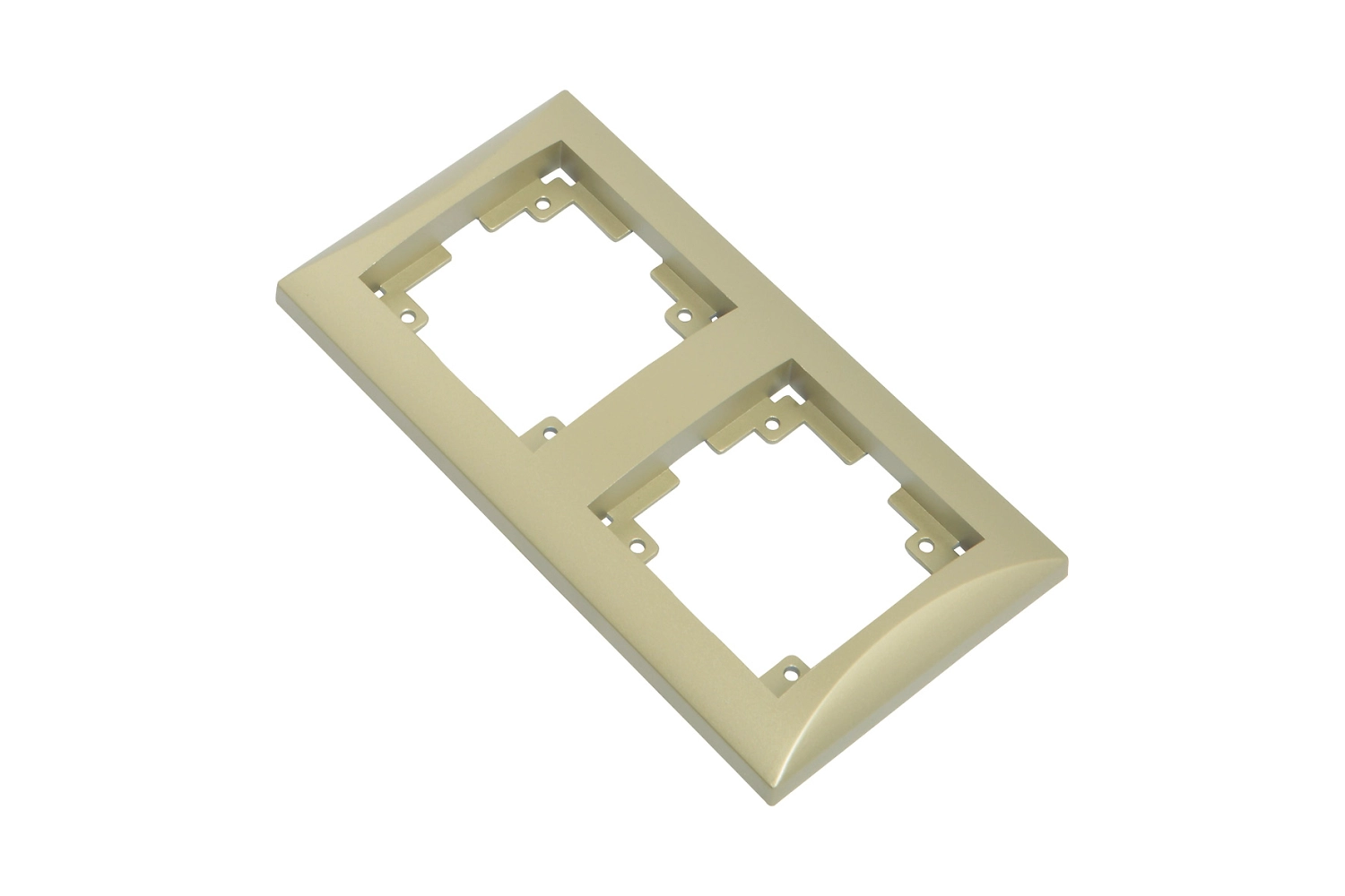 Рамка для розеток двойная OBI цвет металлик кремовый