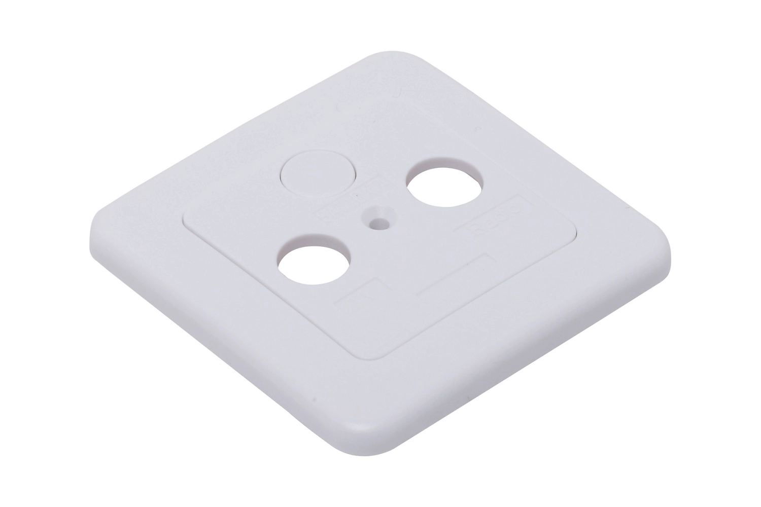 Рамка для тв и радио OBI розетки пластиковая белая