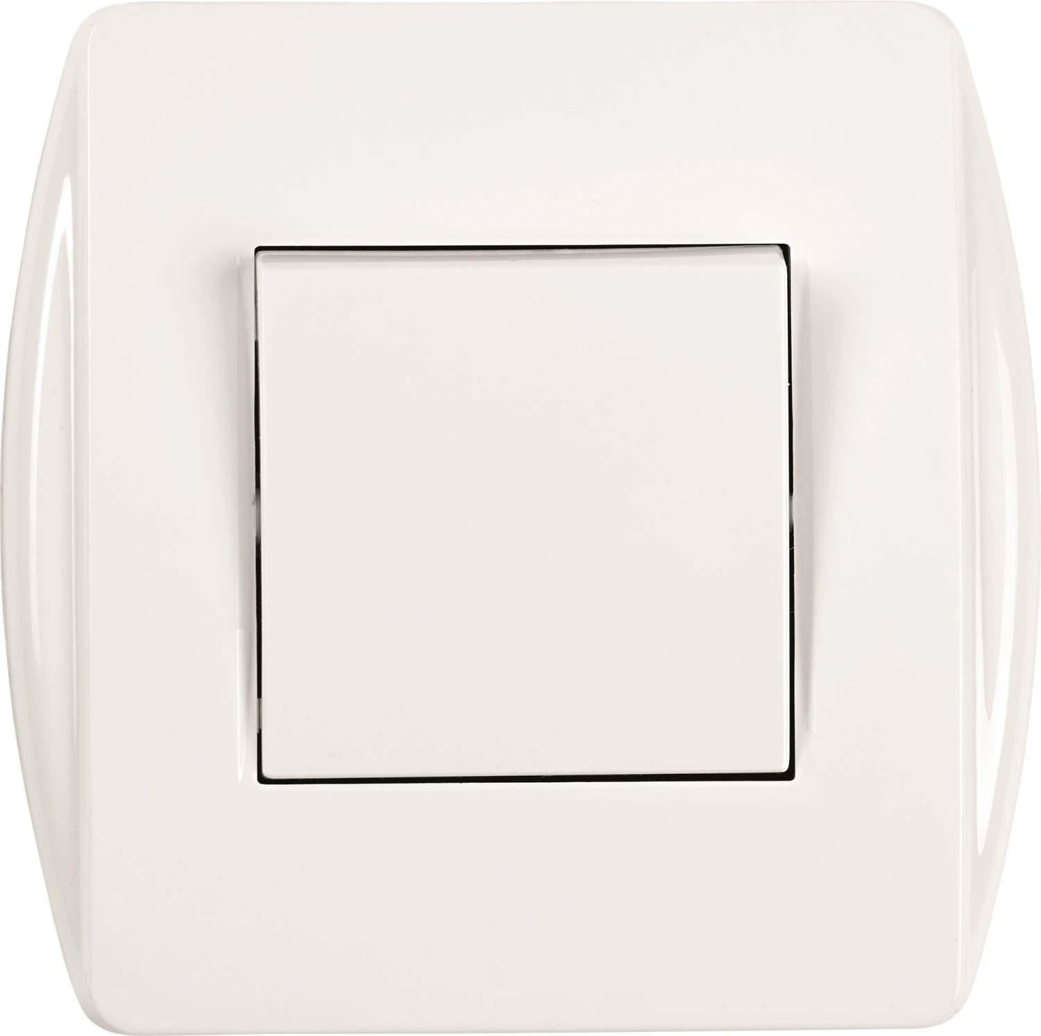 Одноклавишный выключатель скрытого монтажа OBI Eco белый