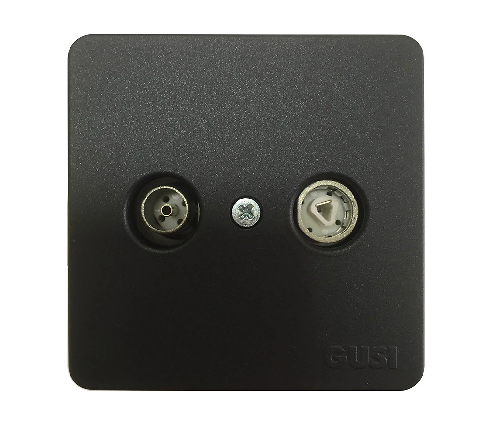 Антенная розетка Gusi С1 Extra черная