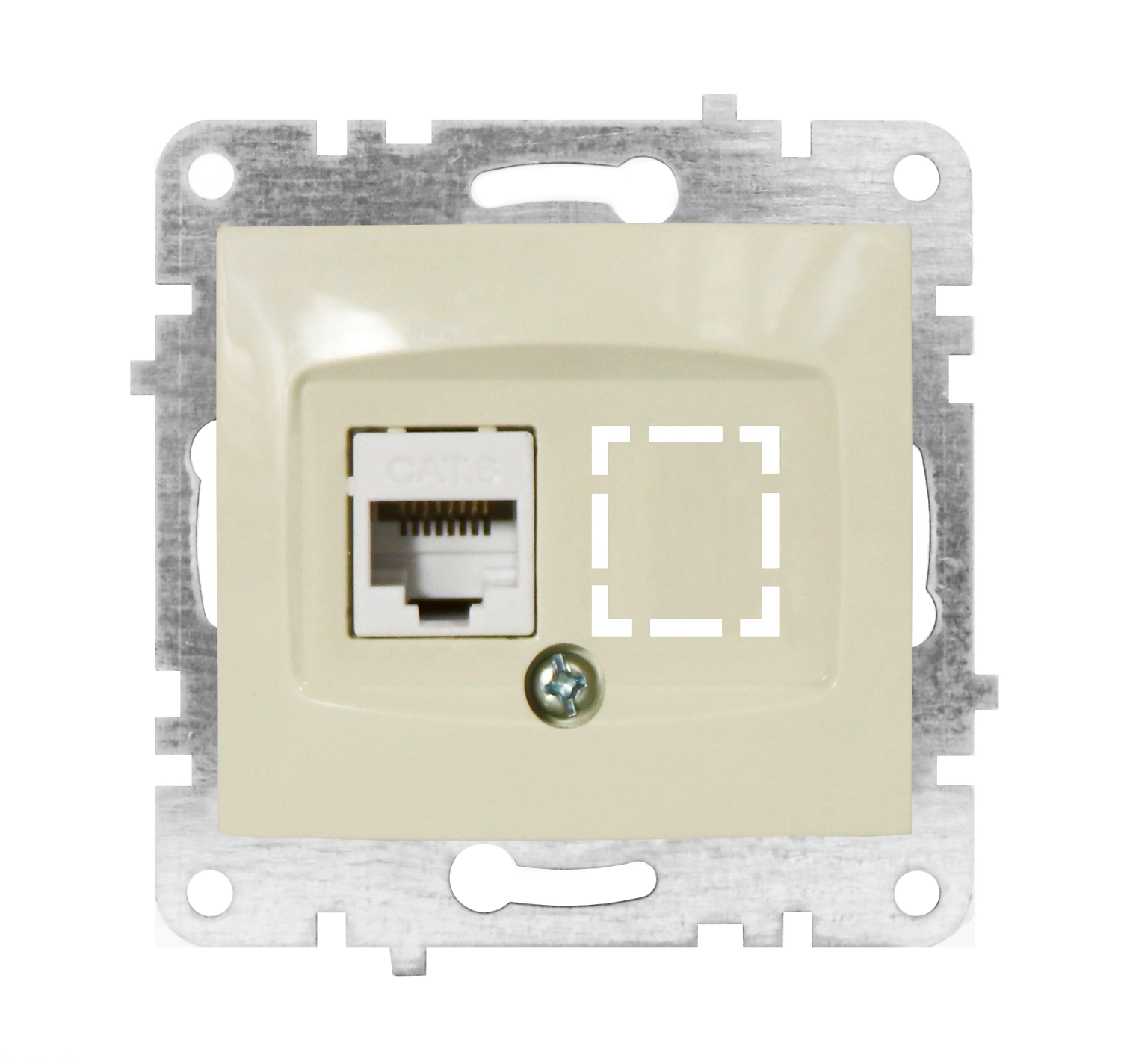 Розетка СП компьютерная LUMINA RJ45 CAT6 крем