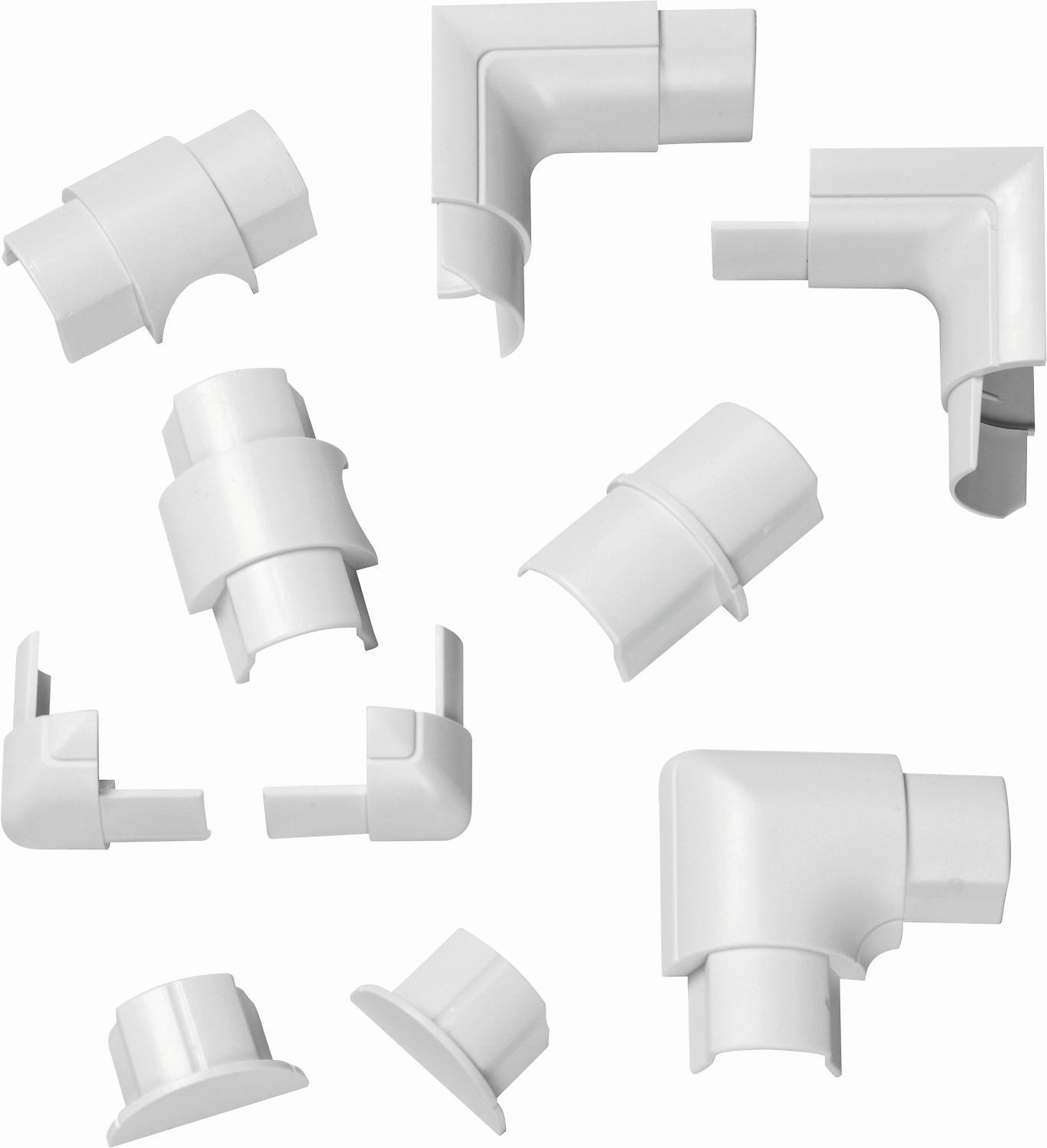 Набор заглушек белый 30х15 мм 12 шт