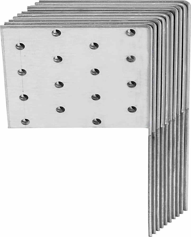 Соединитель угловой LUX-TOOLS равносторонний 10 шт 8х8 см