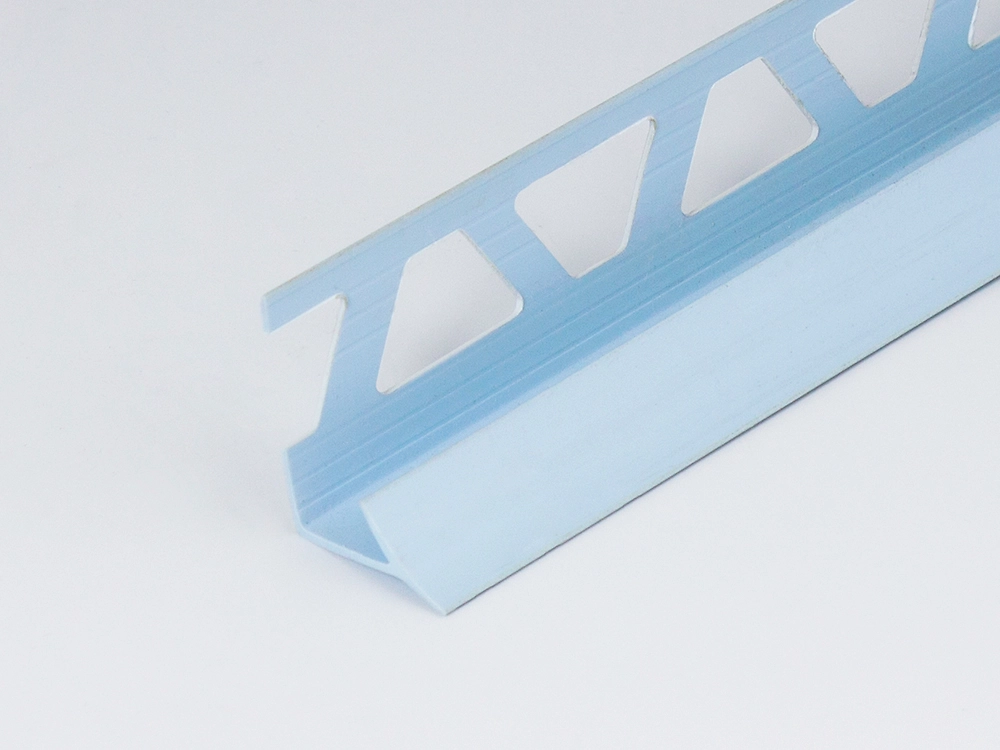 Профиль ПВХ PALLADIUM: раскладка под плитку 7 - 8 мм голубая внутренняя 2.5 м