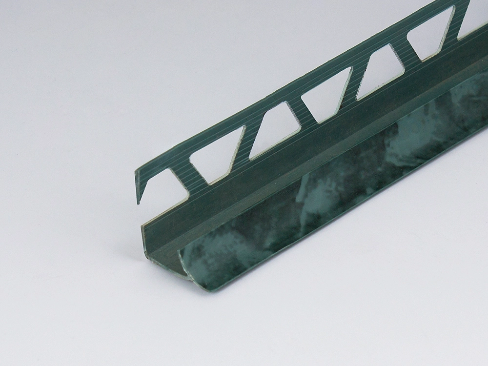 Профиль ПВХ PALLADIUM: раскладка под плитку 9 - 10 мм зеленая внутренняя 2.5 м