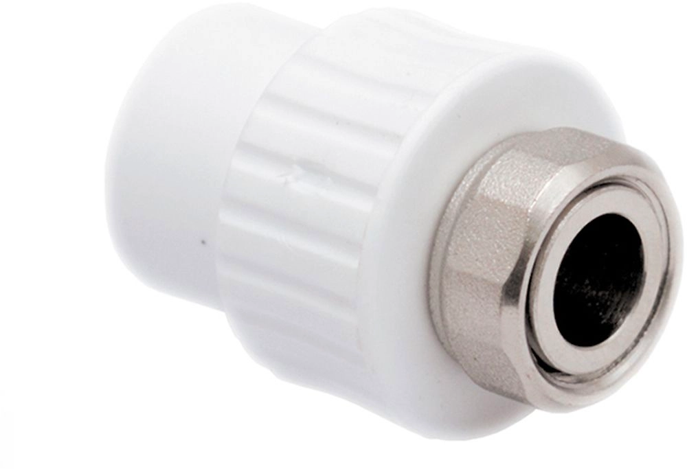 Муфта с накидной гайкой PPR 25х 3/4,  белый, RTP