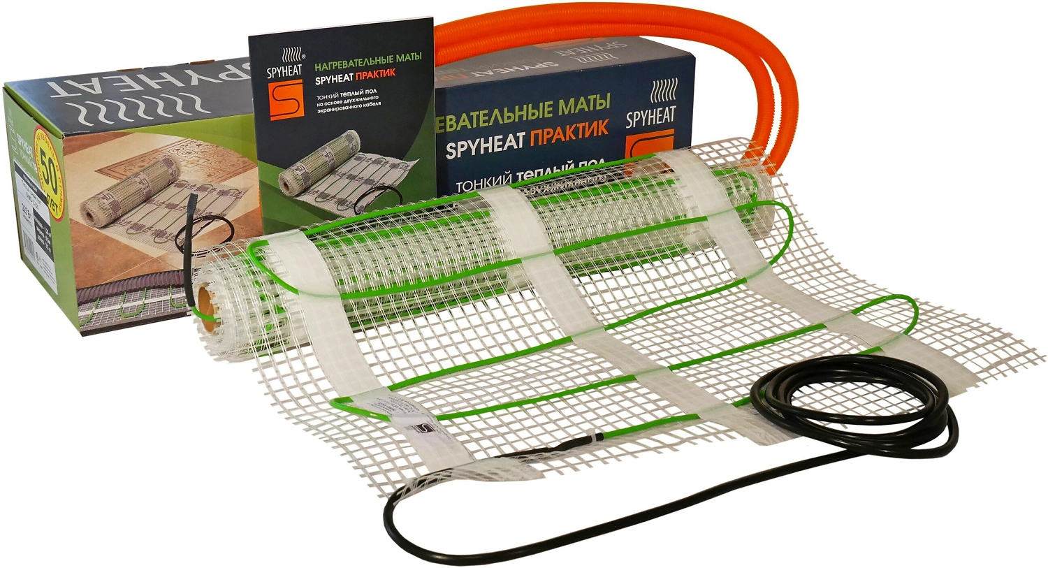 Комплект теплого пола кабельный SPYHEAT Практик SHMD-12-675 3,75 кв.м