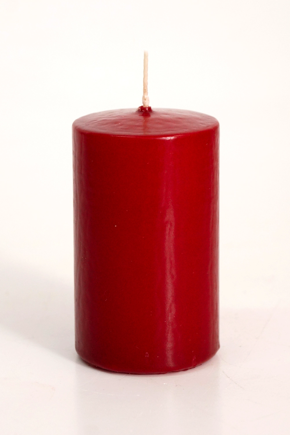 Свеча EVIS Столбик парафиновая цилиндрическая бордовая Н 80 мм