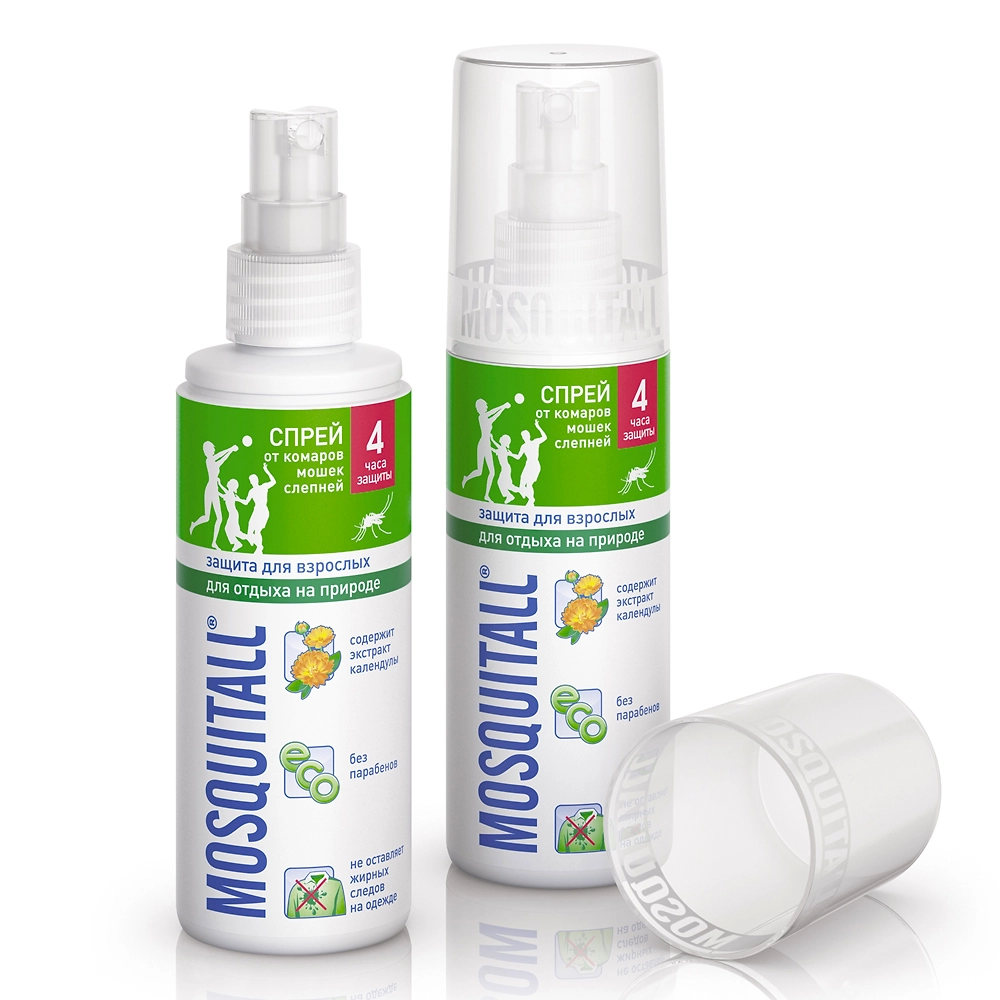 Спрей MOSQUITALL от комаров, мошек, слепней