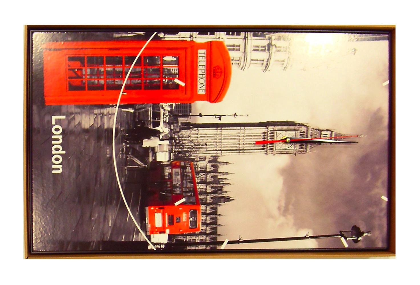 Часы-картина Город кварцевые полистирол картон МДФ