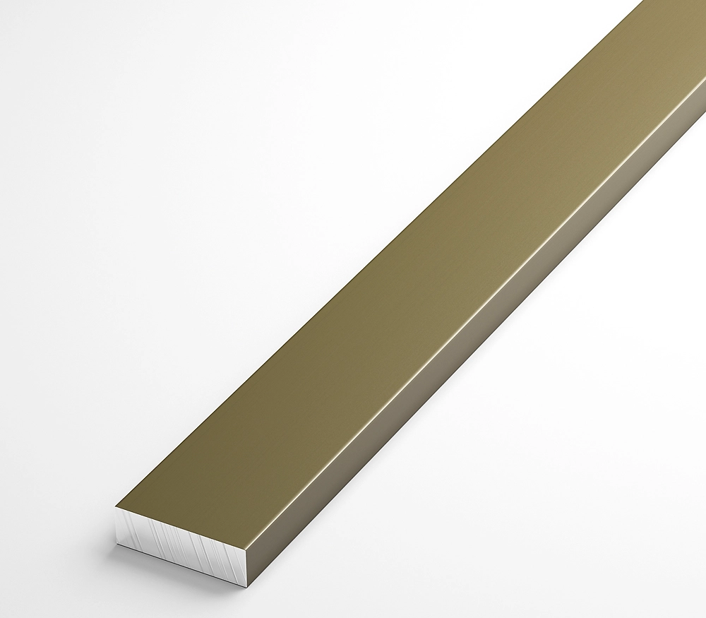 Штанга плоская Лука анодированная бронза 20х6х1000 мм