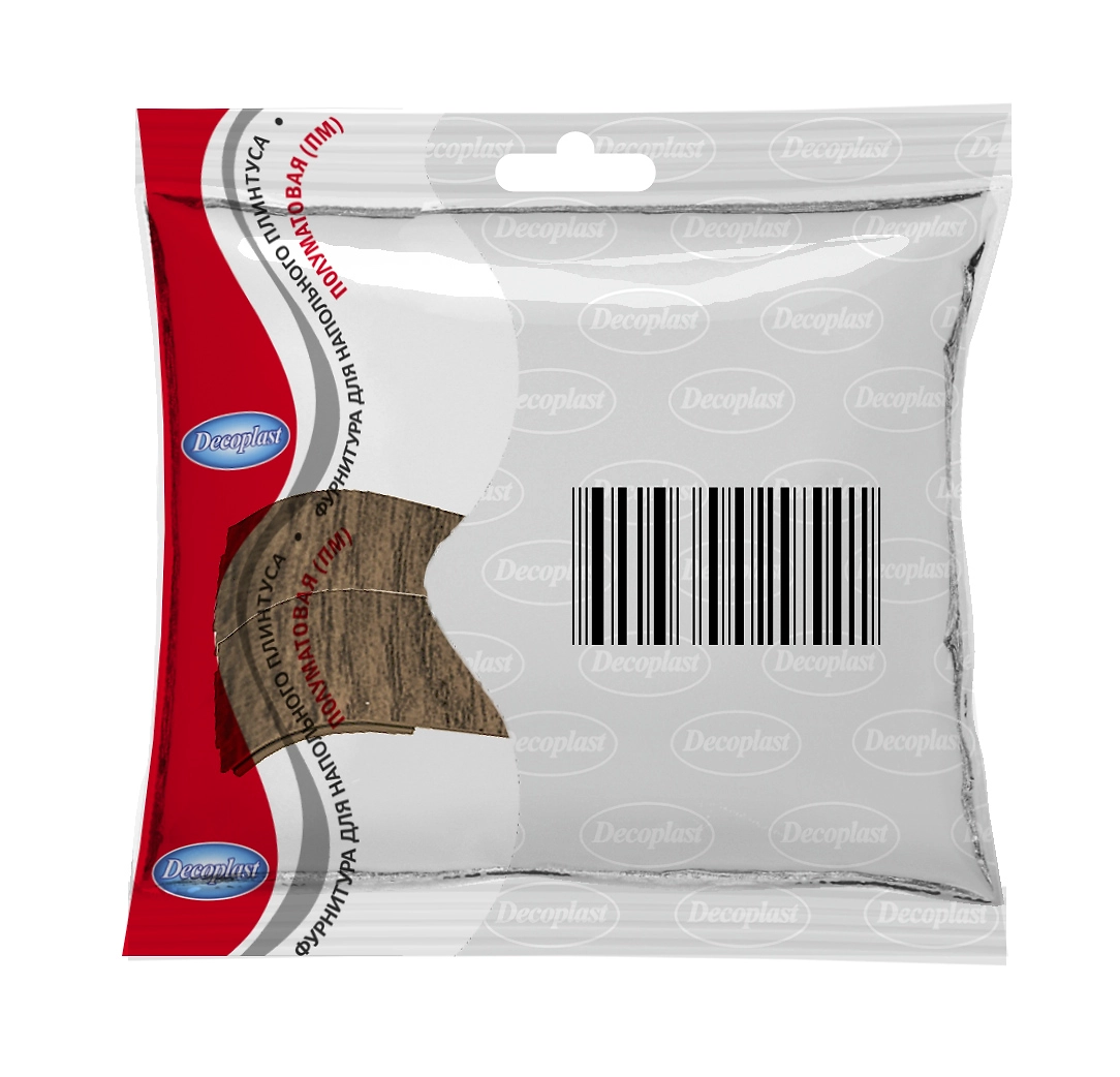 Универсальный соединитель Decoplast для напольного плинтуса дуб мокко