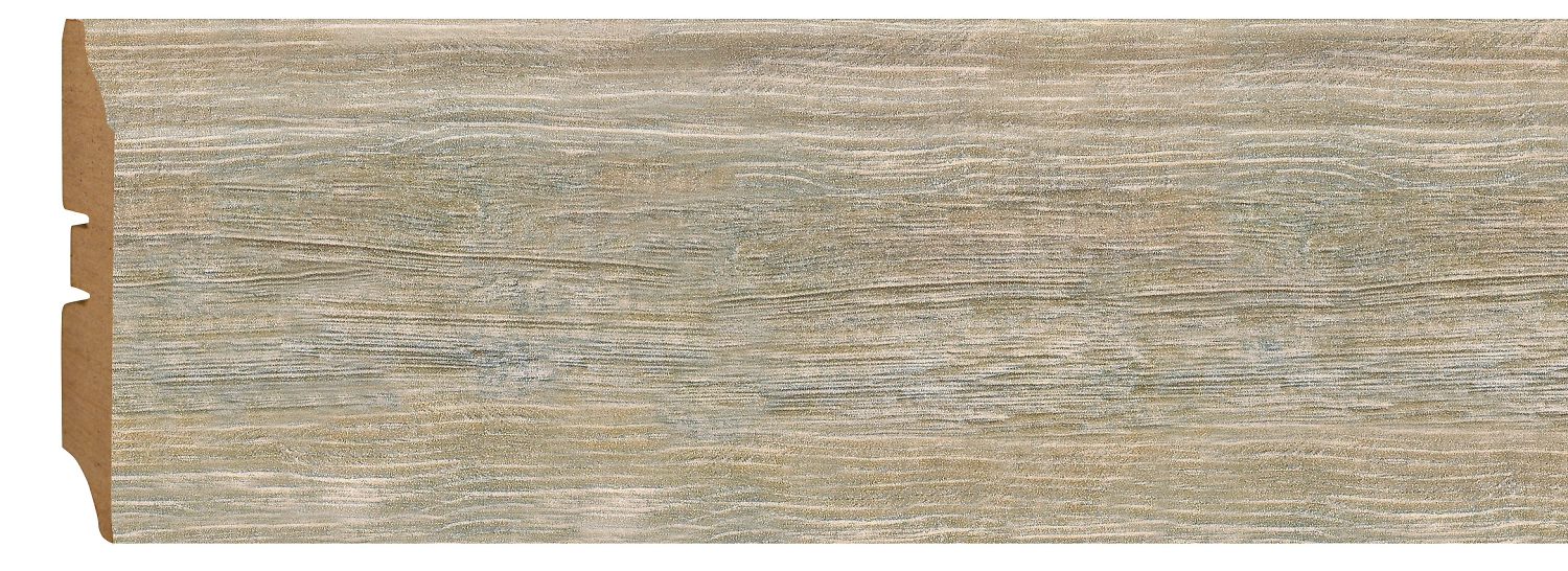 Напольный плинтус GRACE МДФ набукко 2400х16х82 мм