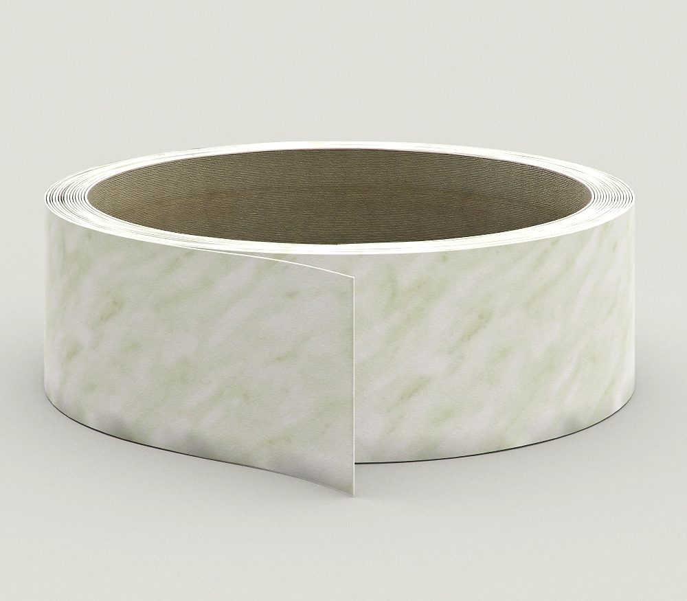 Пластик кромочный  с клеем для столешниц 32 мм каррара серый мрамор