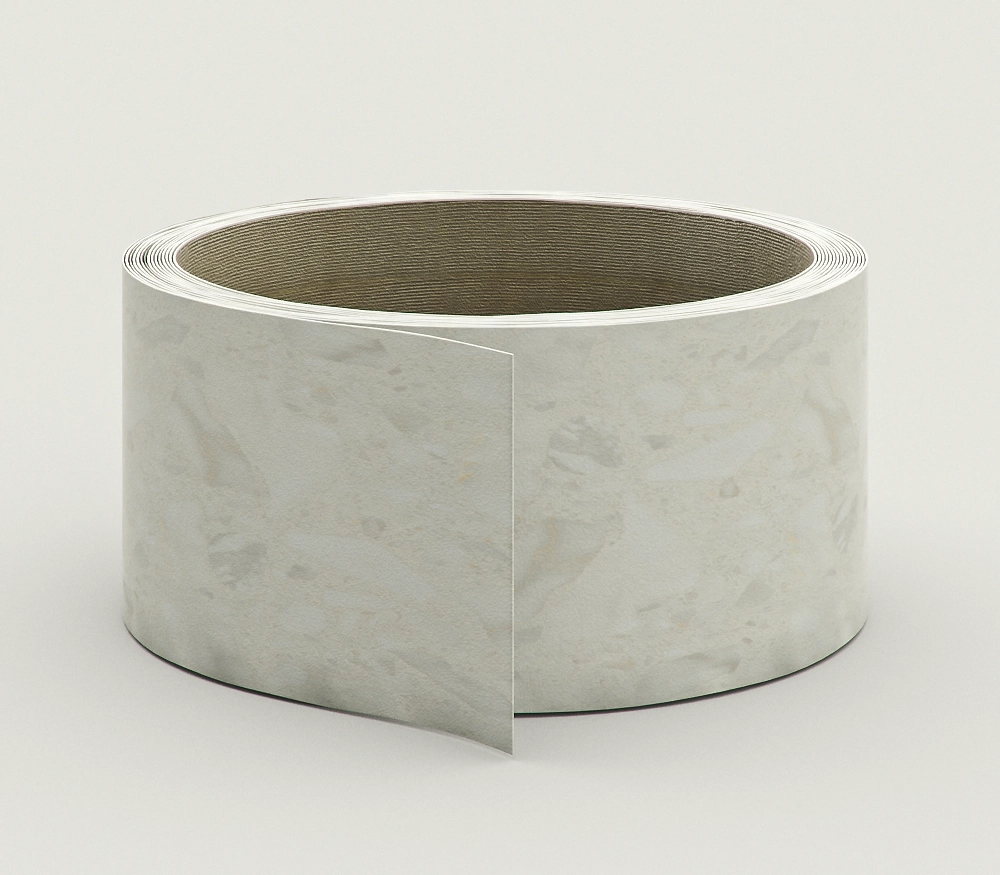 Пластик кромочный  с клеем для столешниц 50 мм белые камушки