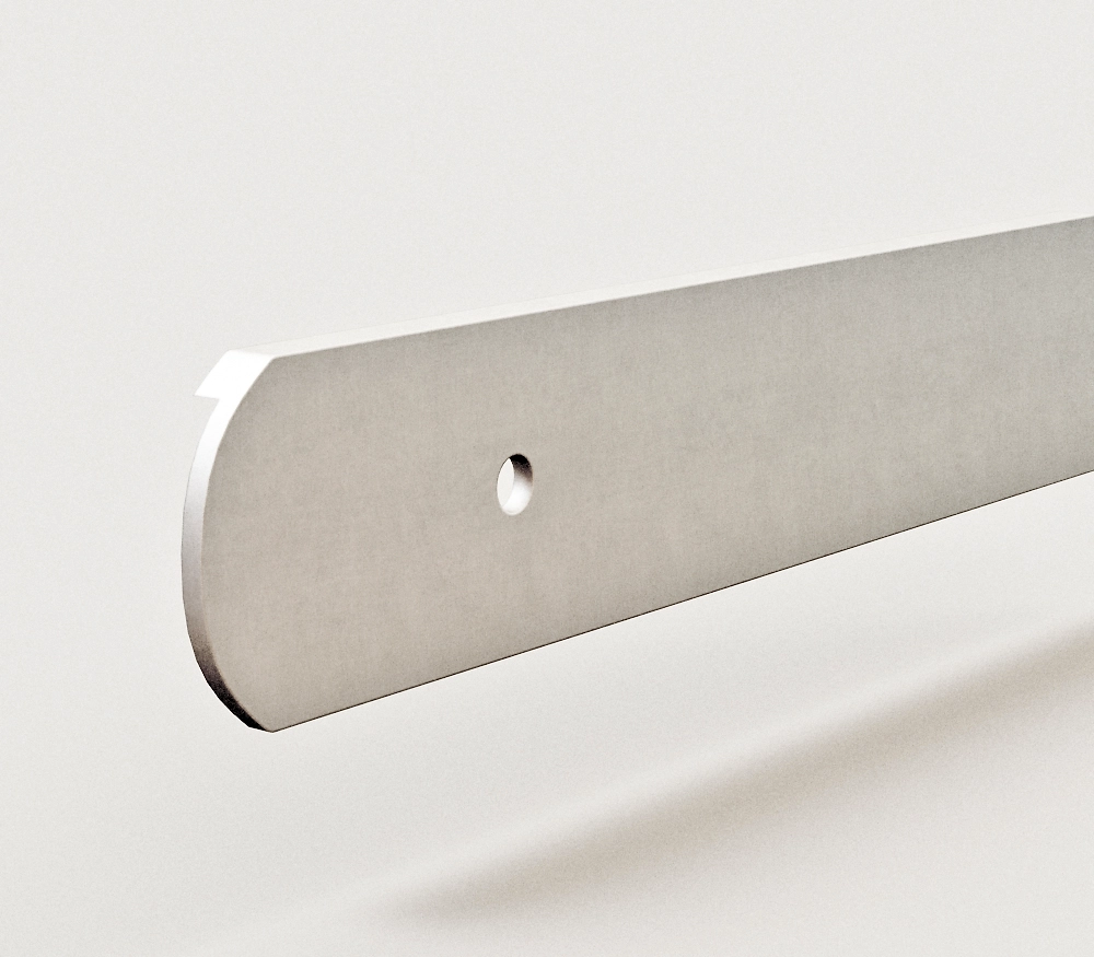 Планка торцевая алюминиевая для столешницы 28 мм