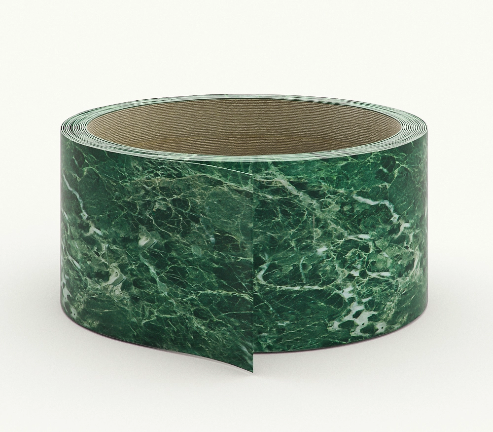 Пластик кромочный с клеем для столешниц 38 мм мрамор зеленый