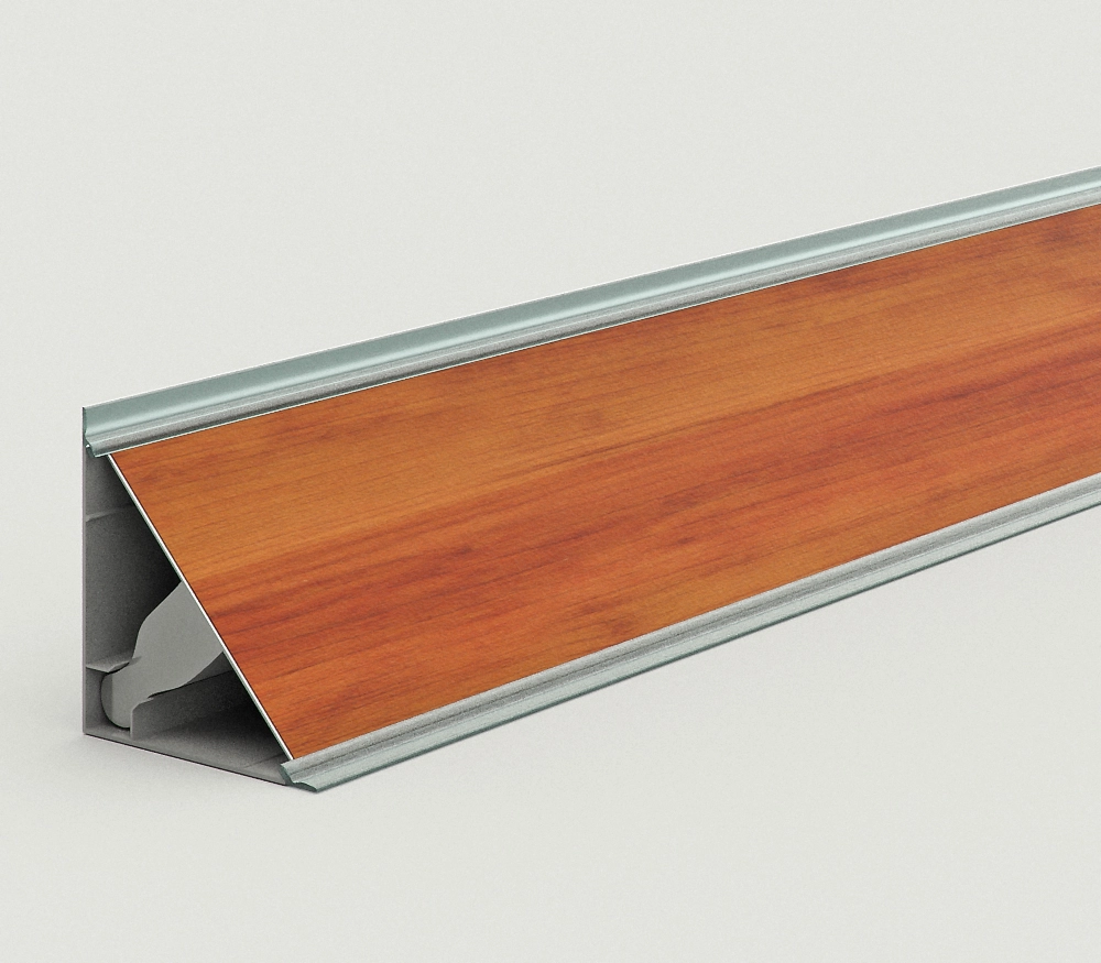 Плинтус с цветной кромкой Вишня зимняя 3,2х3000 см