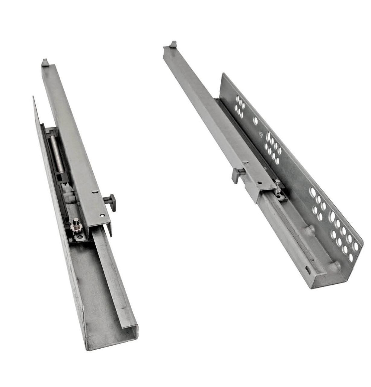 Направляющие JET скрытого монтажа неполного выдвижения 550x40x40 мм