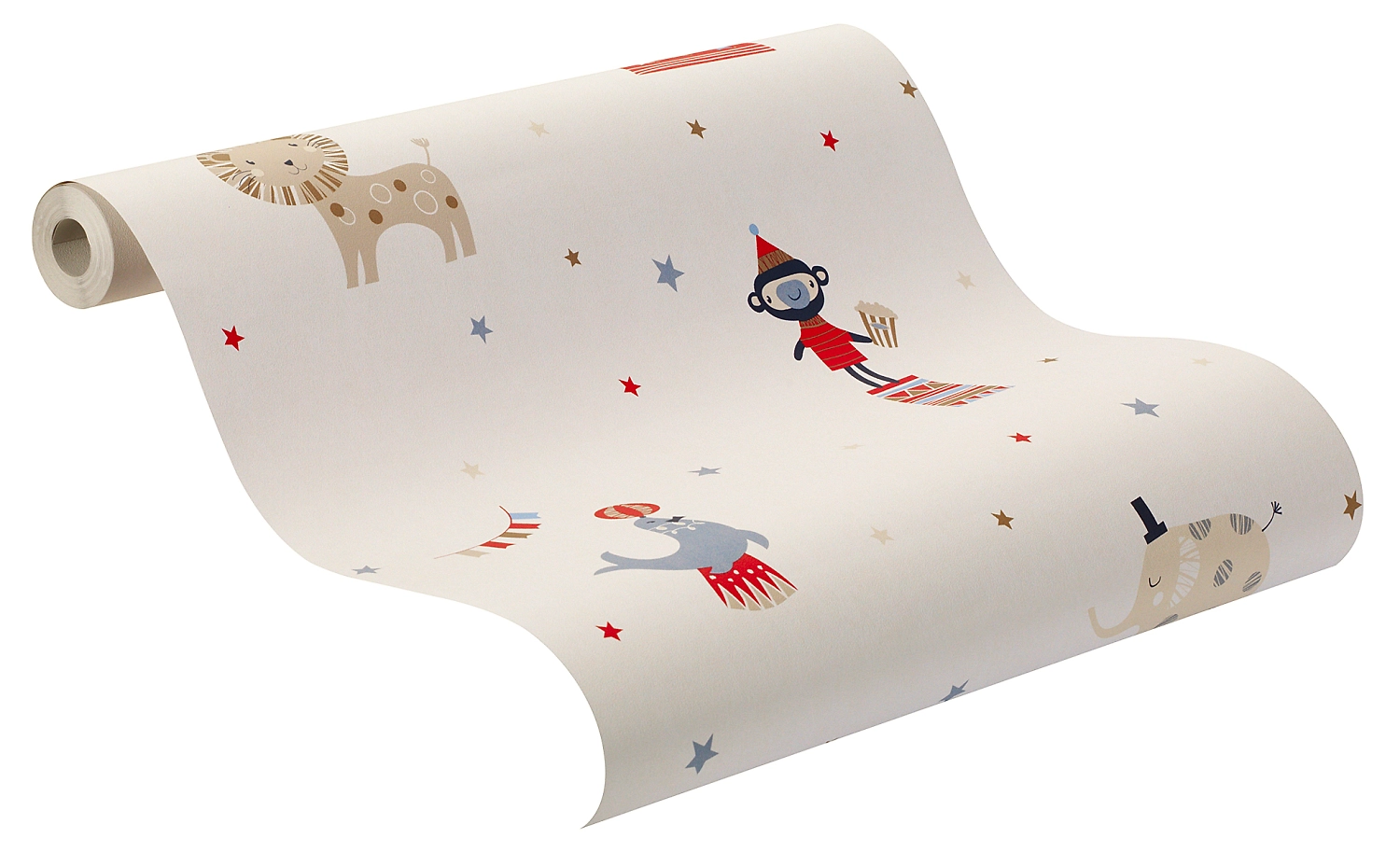 Бумажные обои Rasch Bambino 245028 белые 0,53 м