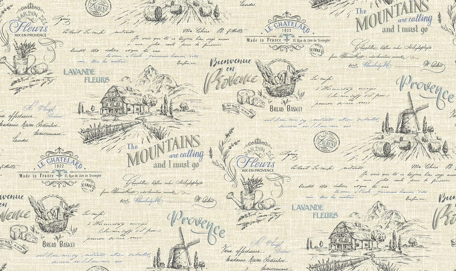 Виниловые обои Прованс 10546-02 бежевые 1,06x10 м