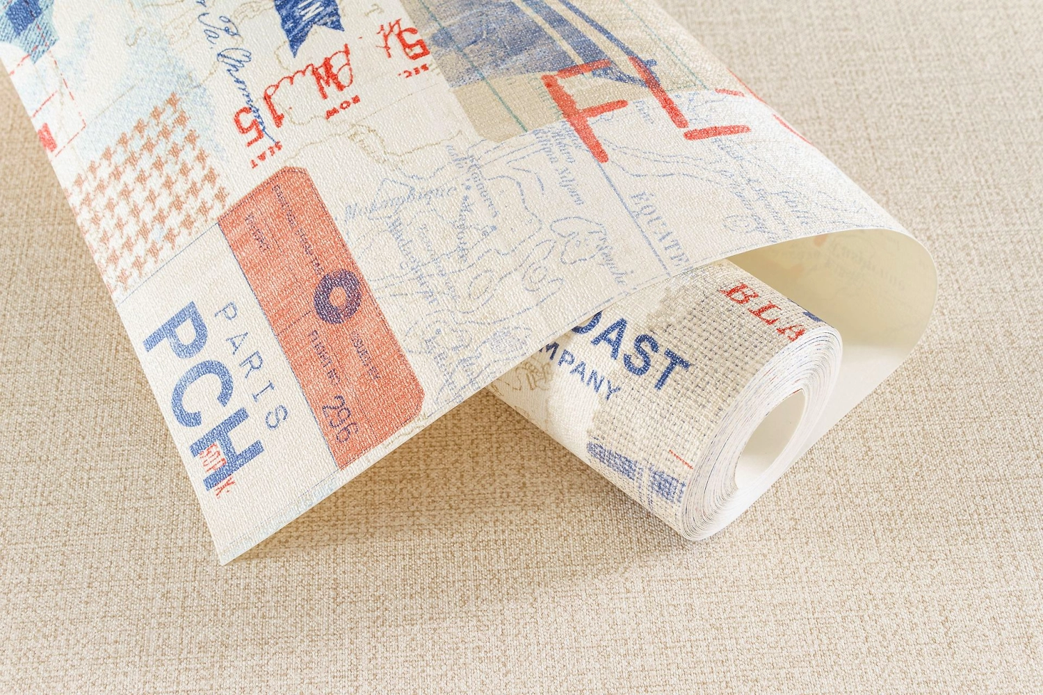 Виниловые обои Трэвел 10516-04 бежевые 1,06x10 м