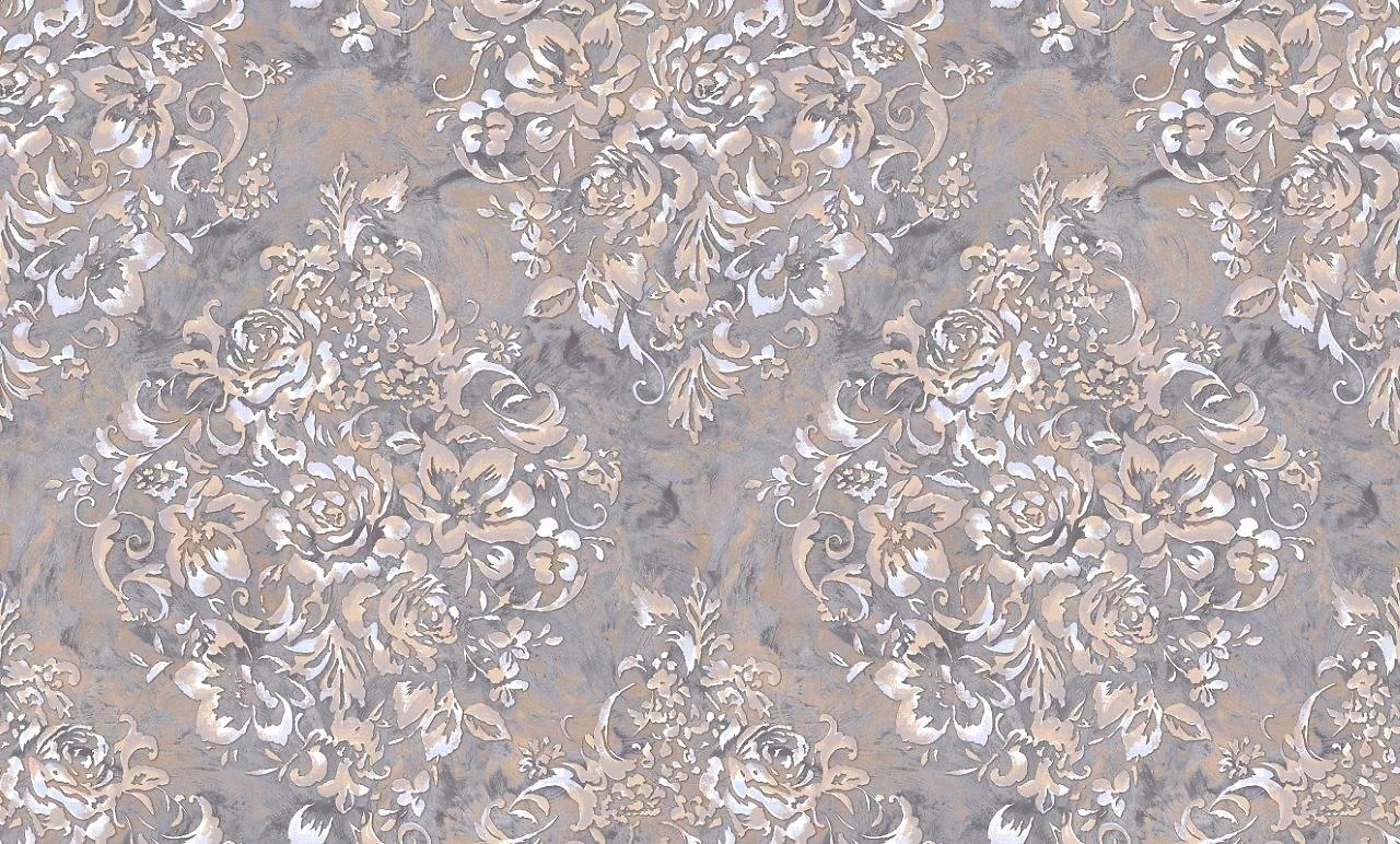 Виниловые обои Victoria Stenova Jannet 989504 бежевые 1,06x10,05 м