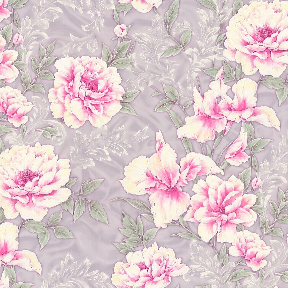 Виниловые обои HomeColor Allegra HC71662-45 сиреневые 1,06x10,05 м