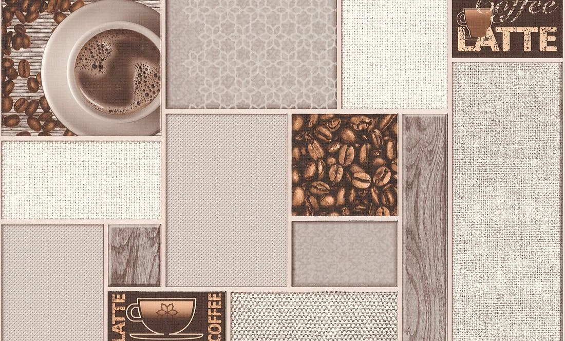 Виниловые обои АСПЕКТ Арабика 80009-25 бежевые 0,53x10,05 м