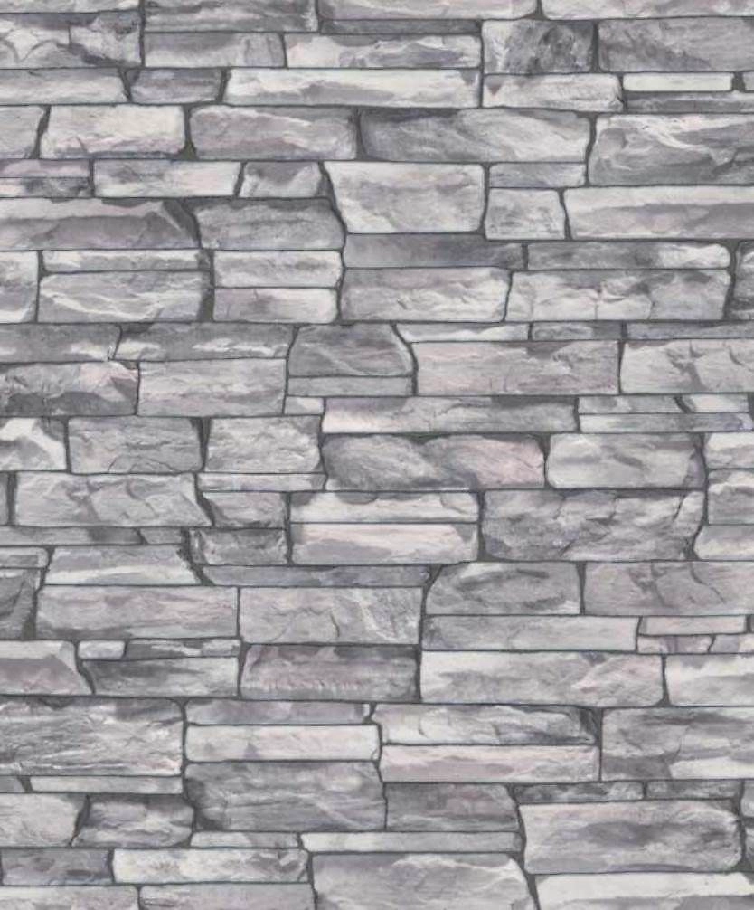 Виниловые обои HomeColor Rubble HC11026-14 серые 0,53x10,05 м