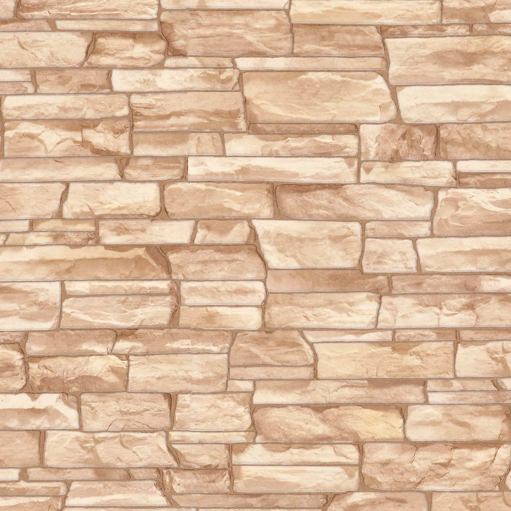 Виниловые обои HomeColor Rubble HC11026-22 бежевые 0,53x10,05 м