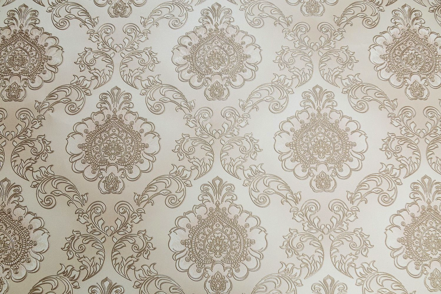 Виниловые обои HomeColor Rosalina HC71618-11 белые 1,06x10,05 м