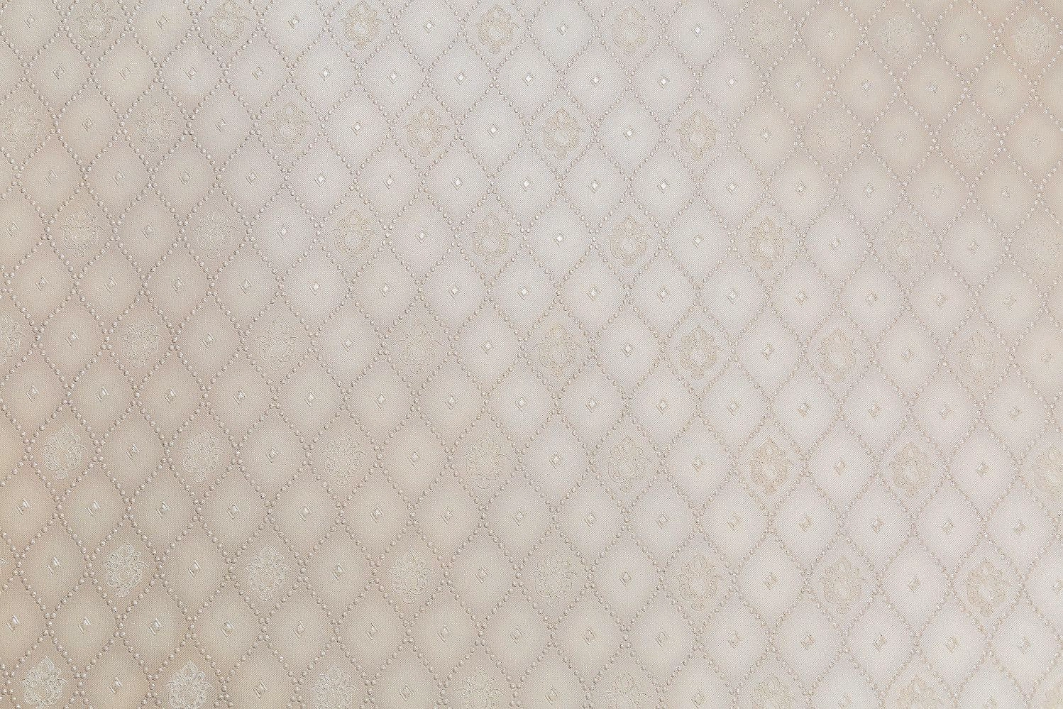 Виниловые обои HomeColor Rosalina HC71619-21 бежевые 1,06x10,05 м