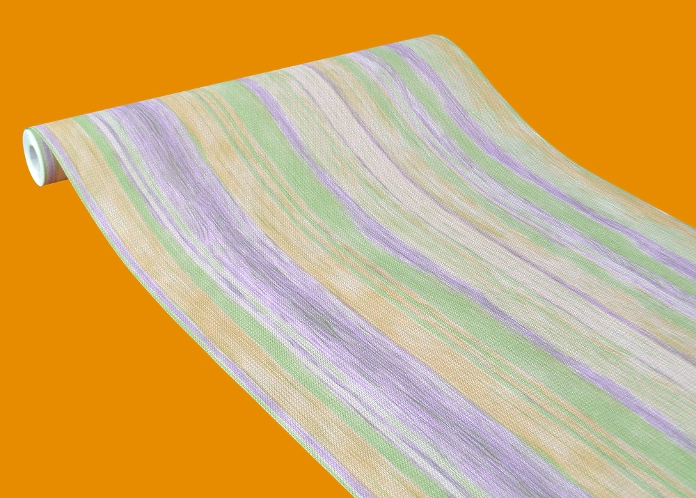 Бумажные обои Саратов с узором зеленые 0.53 м