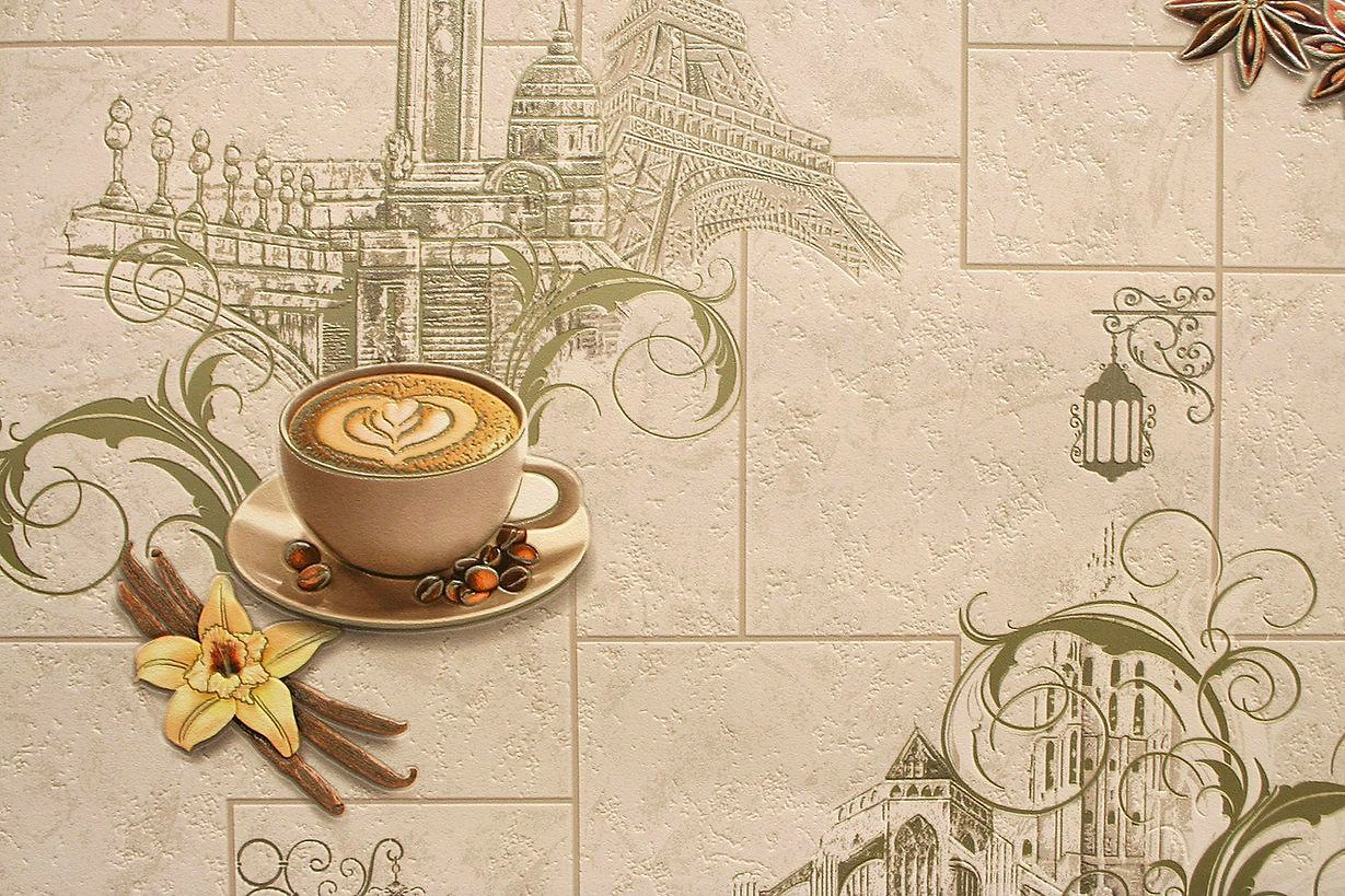 Виниловые обои Elysium Франция 98002 кофейные 0,53x10 м