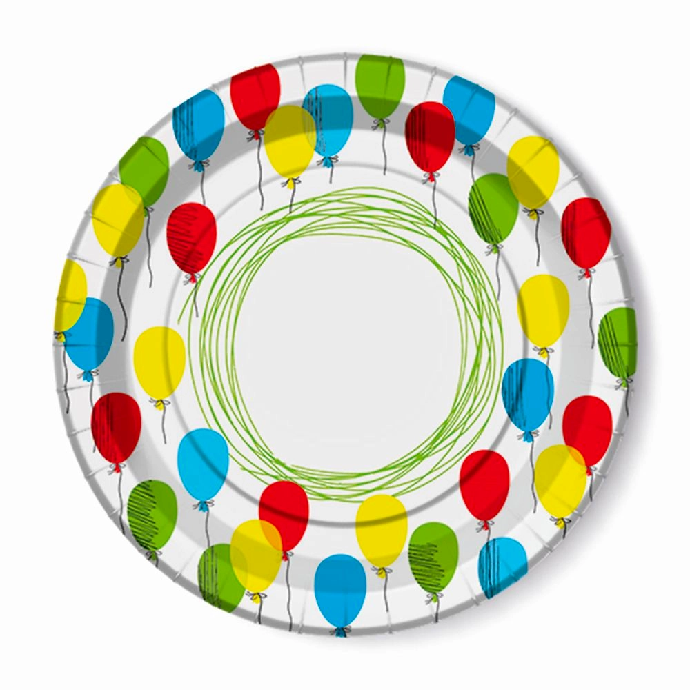 Бумажные тарелки Paw шарики 10 шт