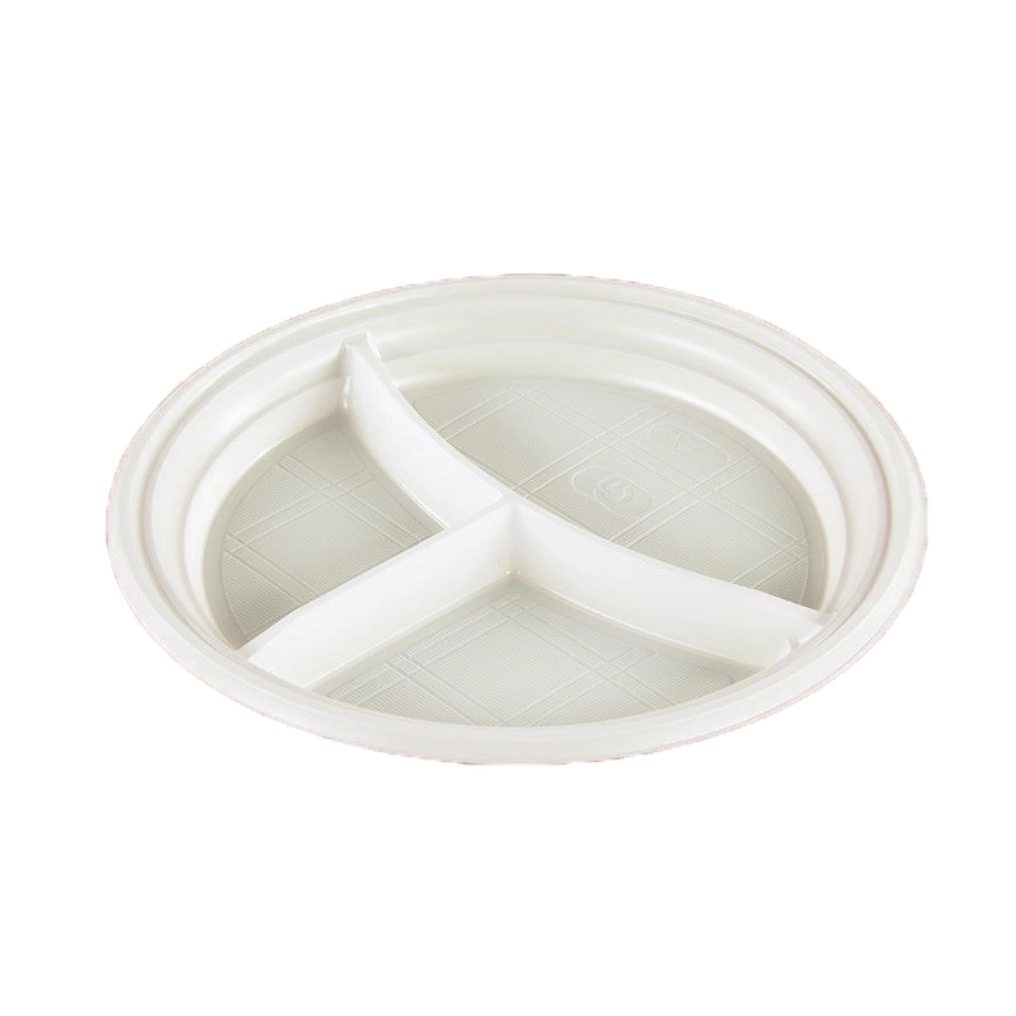 Тарелка одноразовая РеРо трехсекционная 20,5 см 6 шт