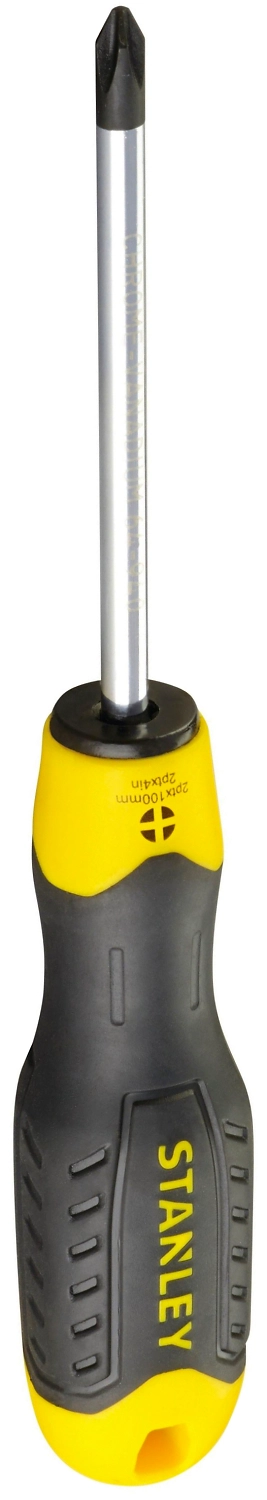 Отвертка крестообразная STANLEY Cushion Grip PH2 x 100 мм