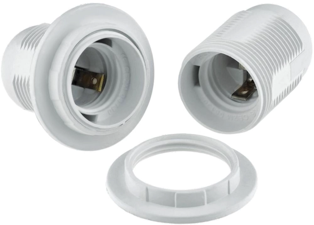 Патрон накладной REV 24530 8 E27 поливинилхлорид белый