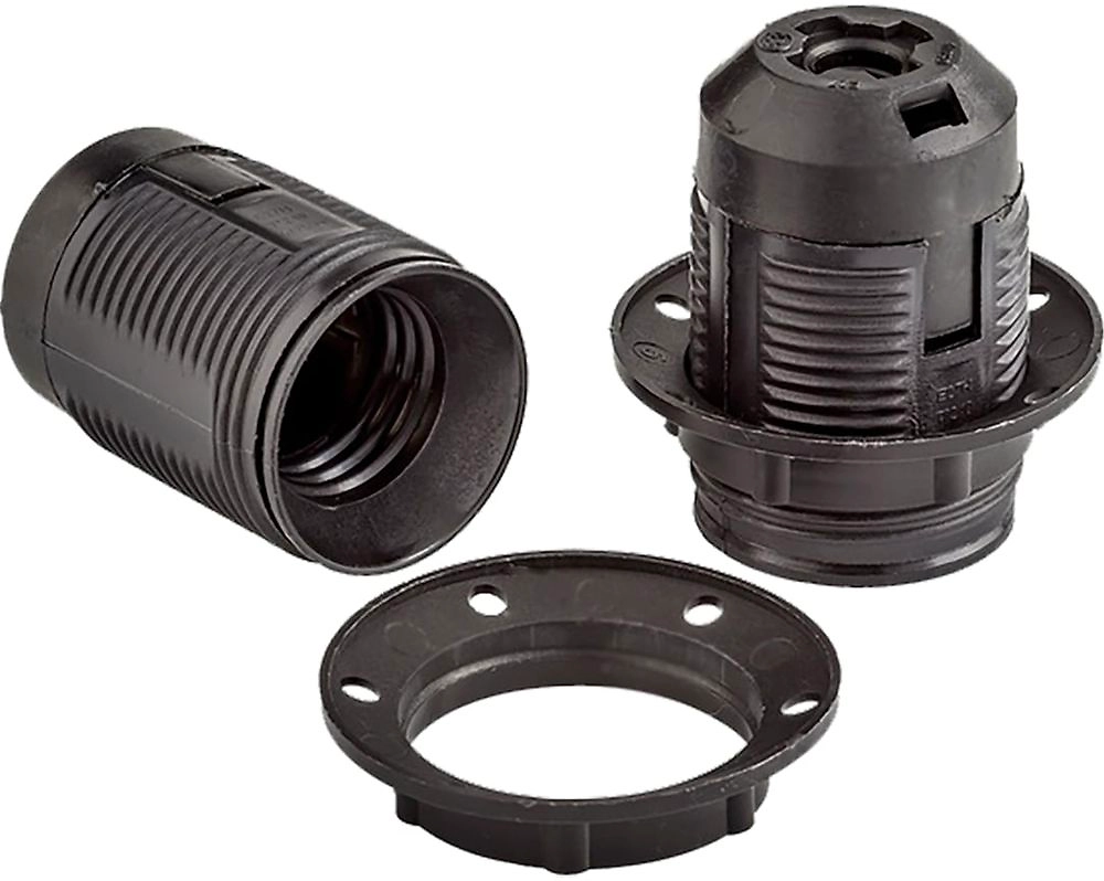 Патрон накладной REV 24531 5 E27 поливинилхлорид черный