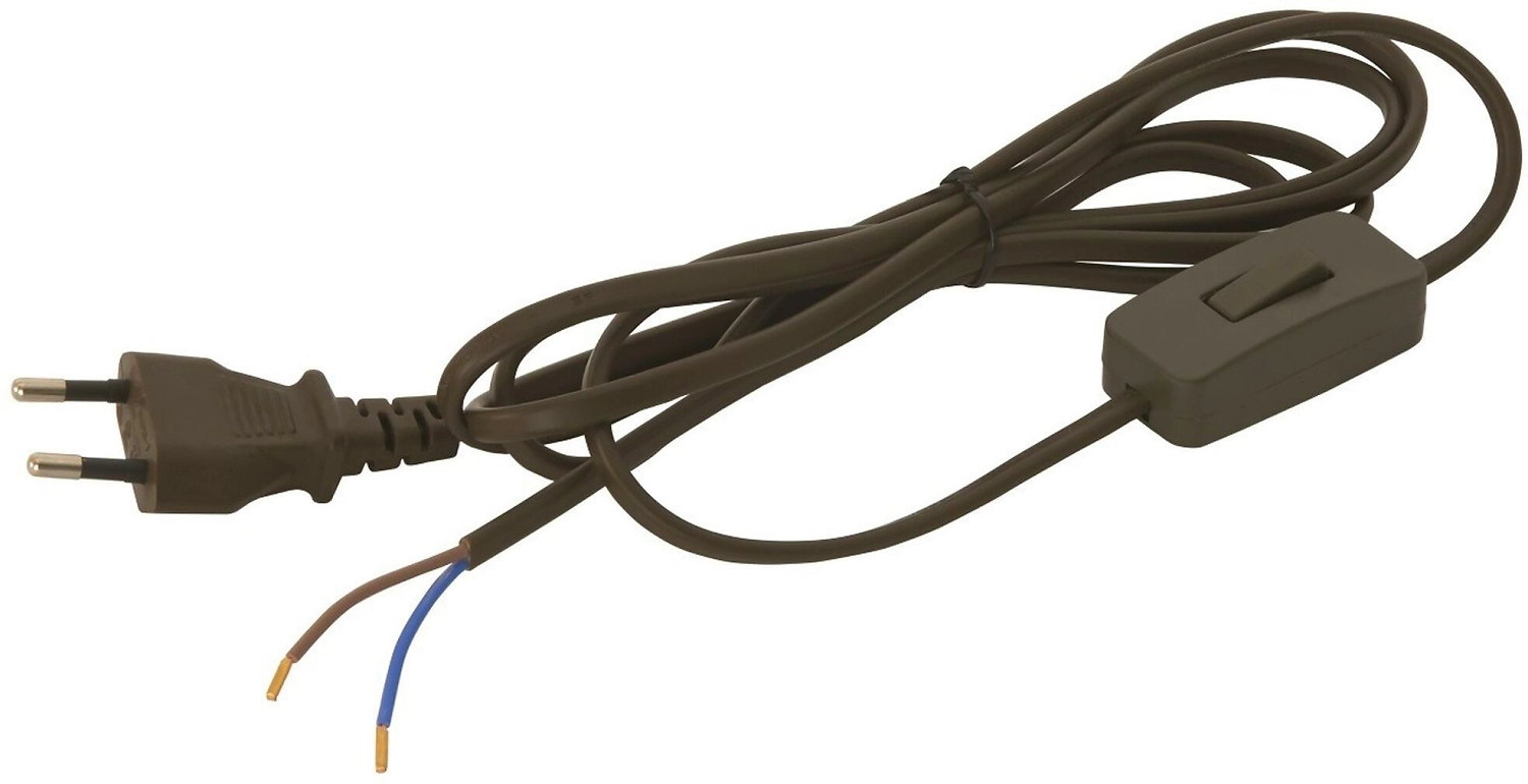 Переходник-удлинитель OBI 540208 ПВХ коричневый с выключателем