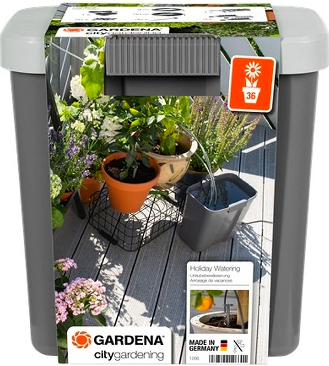 Комплект микрокапельного полива GARDENA Holiday Watering с насосом 9 л
